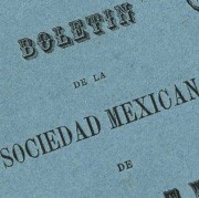 Boletín de la Sociedad Mexicana de Geografía y Estadística (BSMGE)
